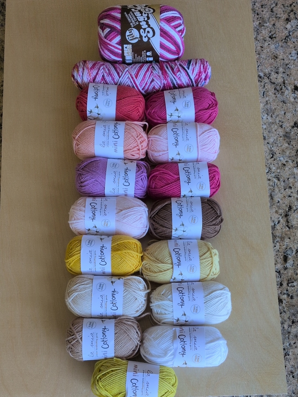 Mini Cottony, Sugar And Creme And Remnant Cotton Clearance- Pink Mix